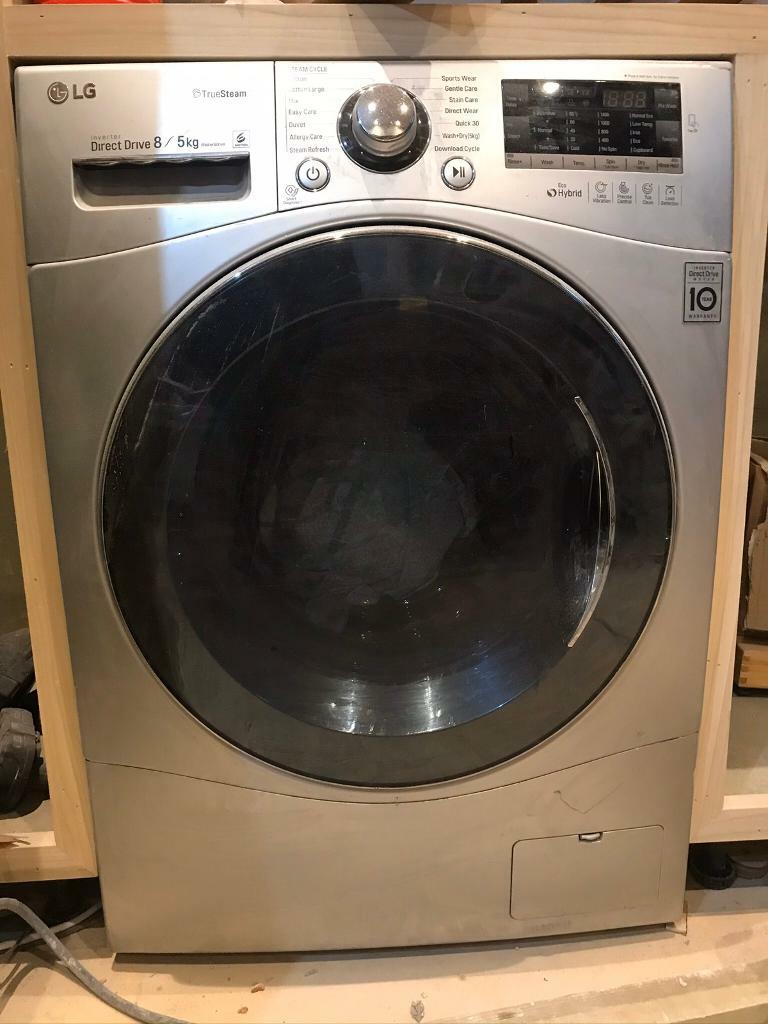 LG 8/5 KG Eco Hybrid™ Washer Dryer with True Steam™ technology and