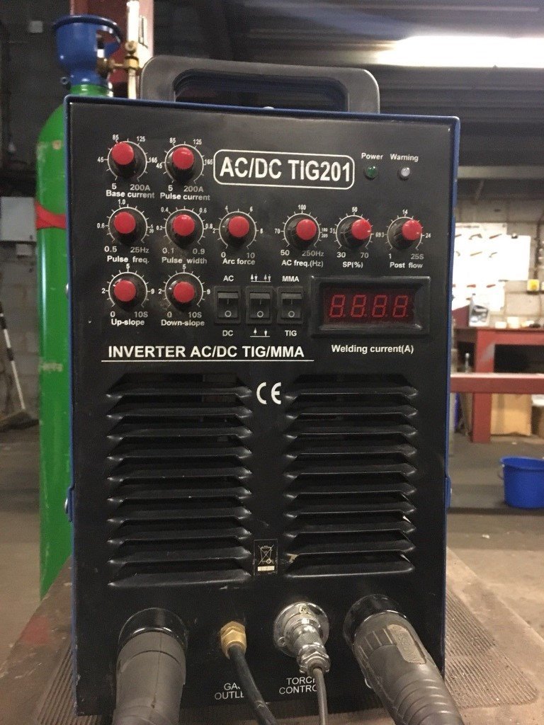 RTECH TIG 201 AC/DC TIG/MMA WELDER 240V PULSE WELD , FREQUENCY ADJUST