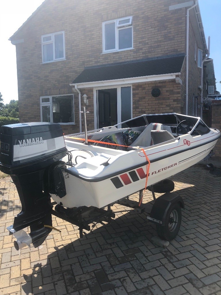 Fletcher GTO Arrowsport Speed boat Yamaha 80hp in Wareham, Dorset