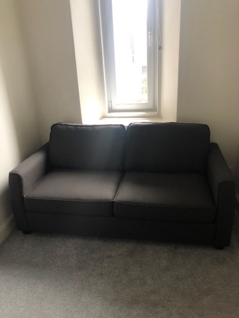 'Dante' Charcoal Fabric Large 2 Seater Sofa Bed Debenhams in