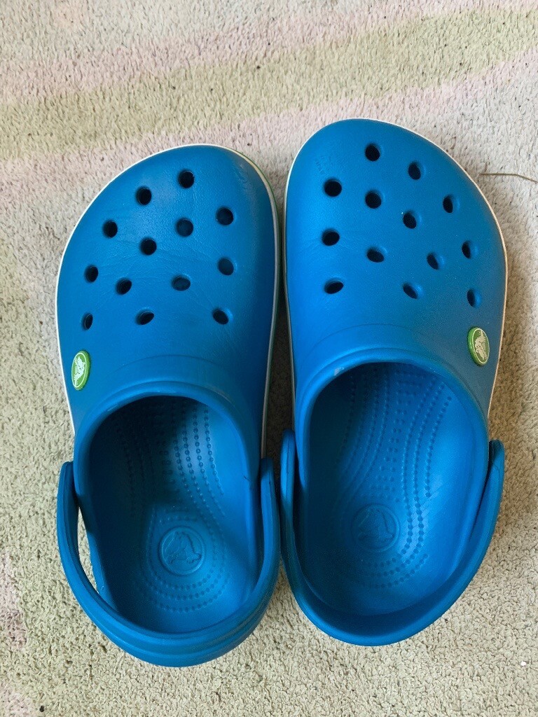 Children’s blue crocs size J2 in Ripley, Surrey Gumtree