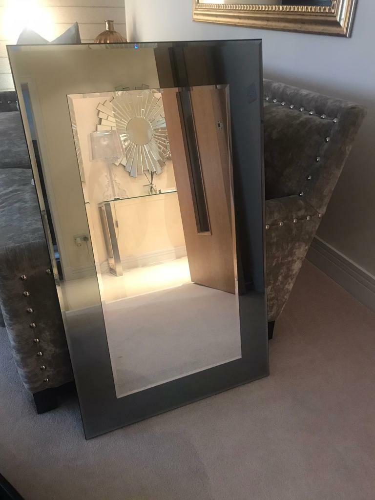 John Lewis smoked glass mirror. Modern and contemporary. Excellent