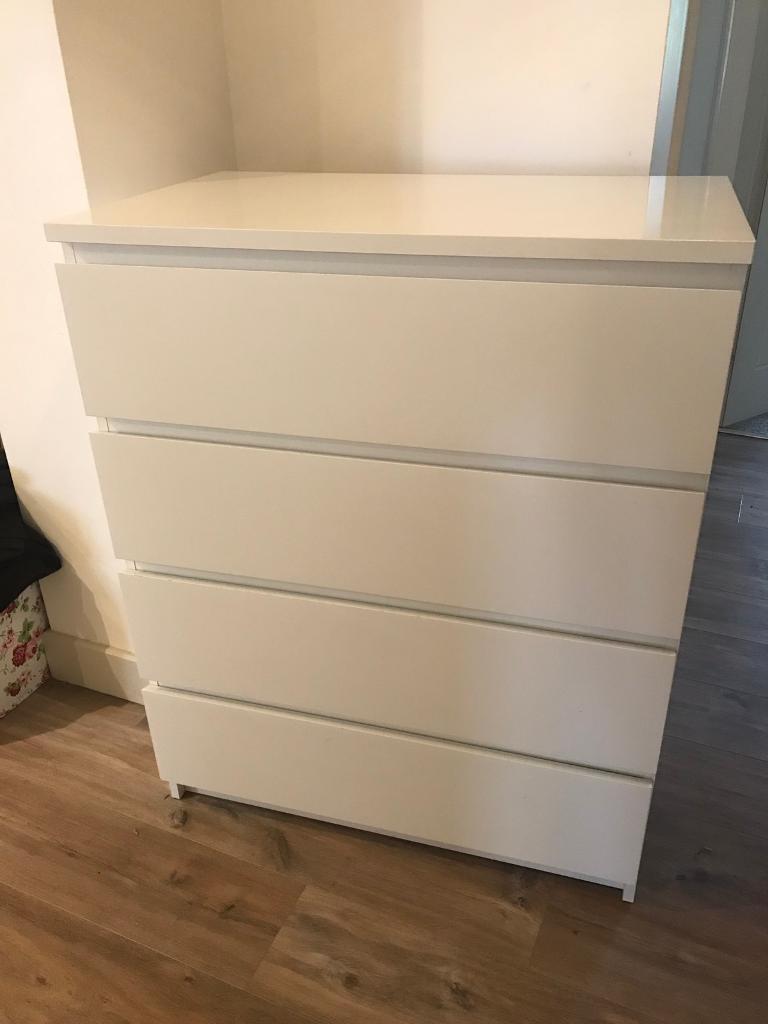  Ikea  MALM  4  drawer  chest of drawers in Petersfield 