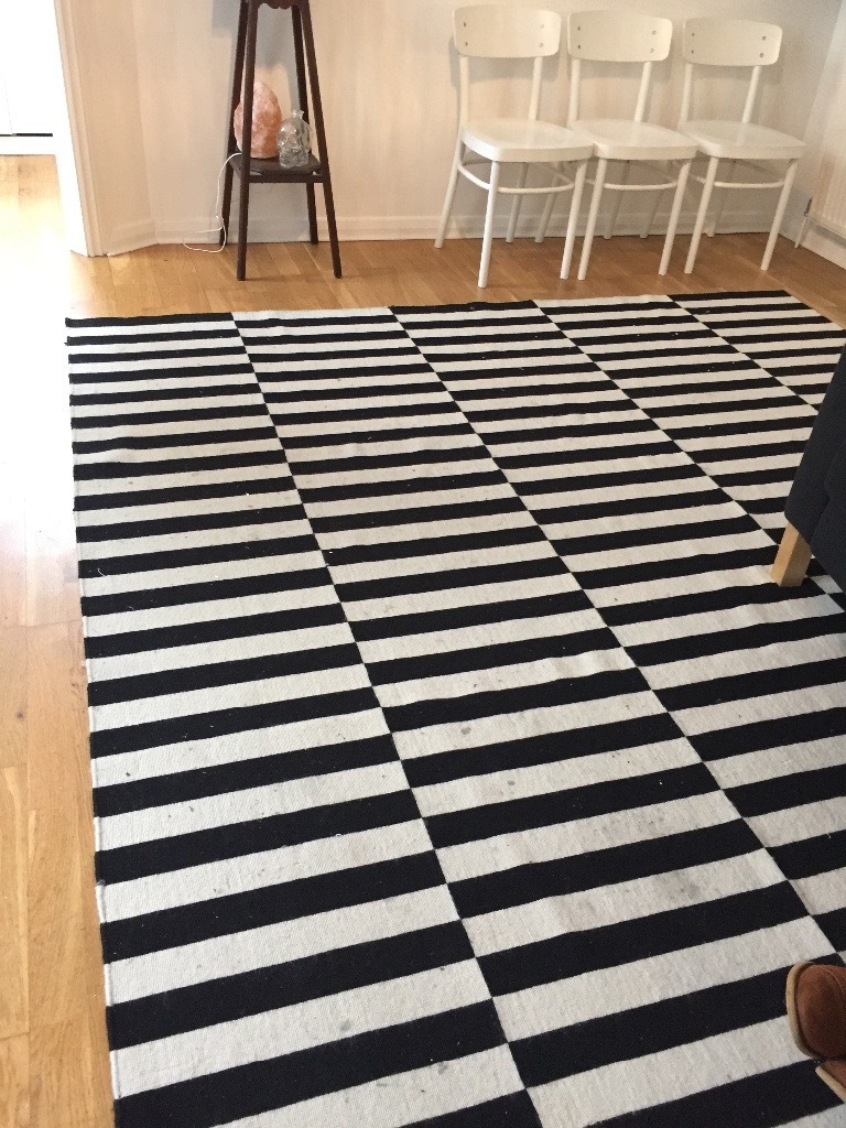 MASSIVE IKEA RUG BLACK AND WHITE in Hove, East Sussex Gumtree