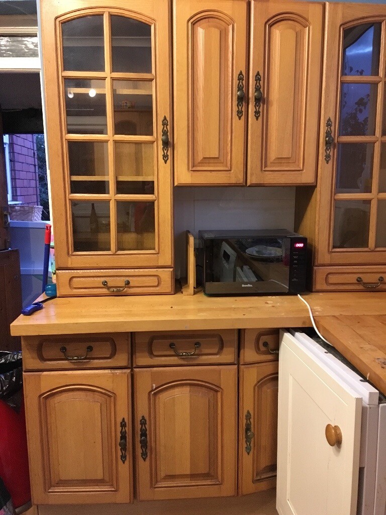 Oak kitchen units in Swansea Gumtree