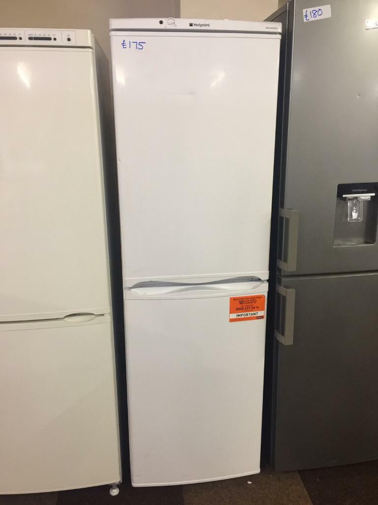 HALF AND HALF HOTPOINT FRIDGE FREEZER WITH GUARANTEE in Wolverhampton