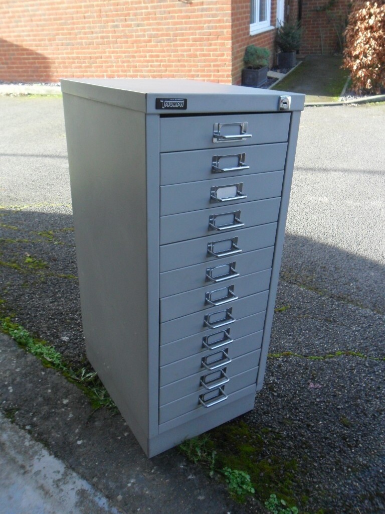 Triumph Metal 12 Drawer Filing 30.5cm wide,74cm highOffice