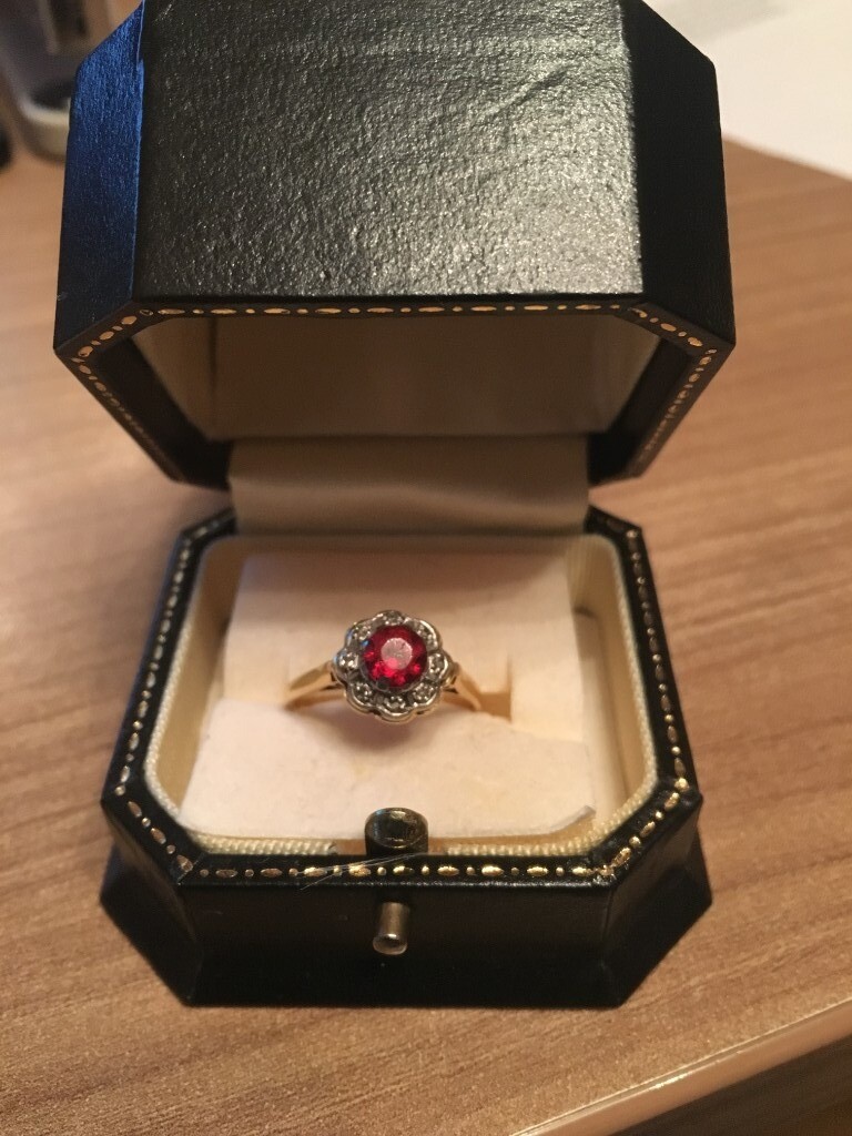 Ladies 18ct Gold, Ruby & Diamond Ring | in Saffron Walden, Essex | Gumtree