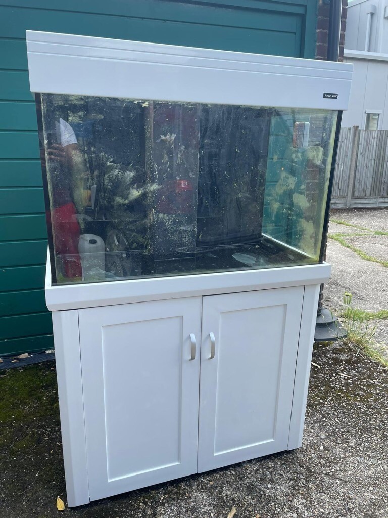 Aqua one 300 White Wrapped marine tropical fish tank aquarium with