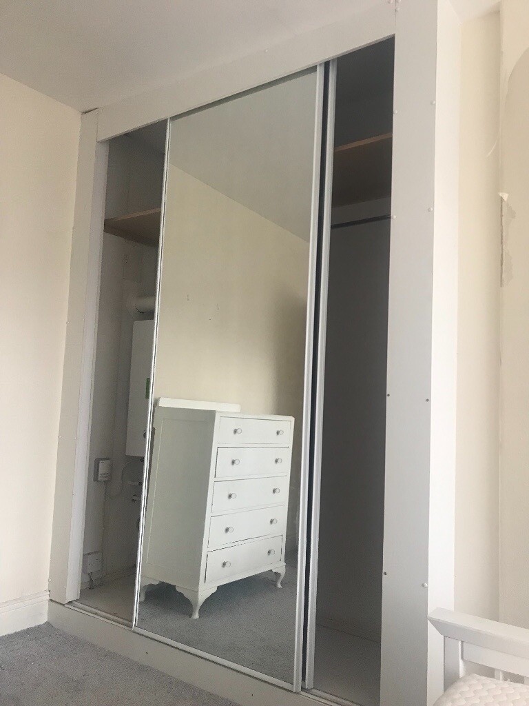 Sliding mirror wardrobes and frame in Choppington, Northumberland