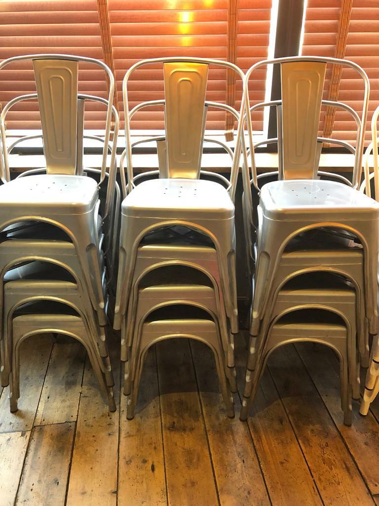 Job lot 12x metal chairs ex restaurant excellent condition in Newark