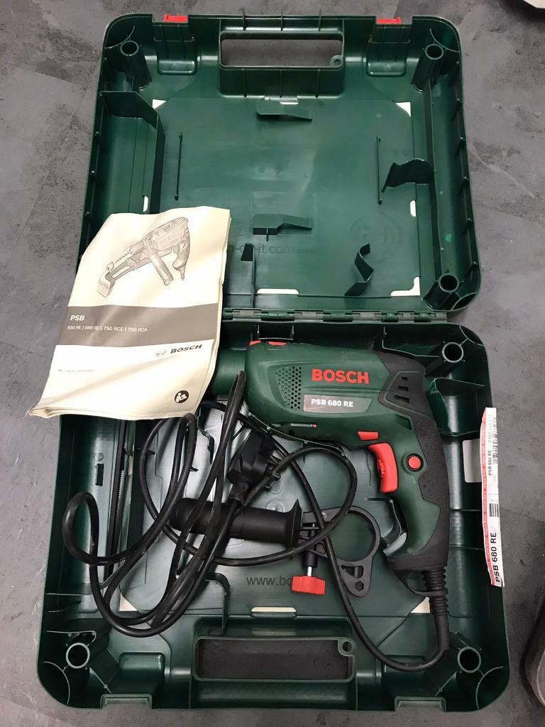BOSCH PSB 680 Watt RE Corded Hammer Power Drill Boxed in Chadderton
