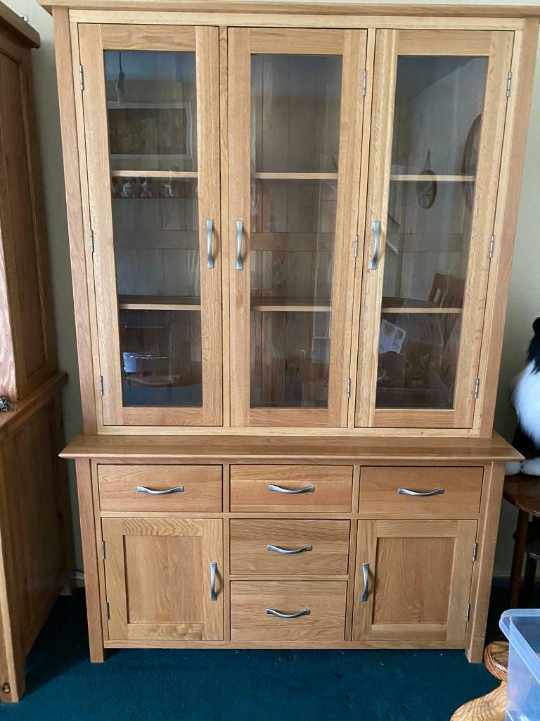 Solid oak wall unit in Knaphill, Surrey Gumtree