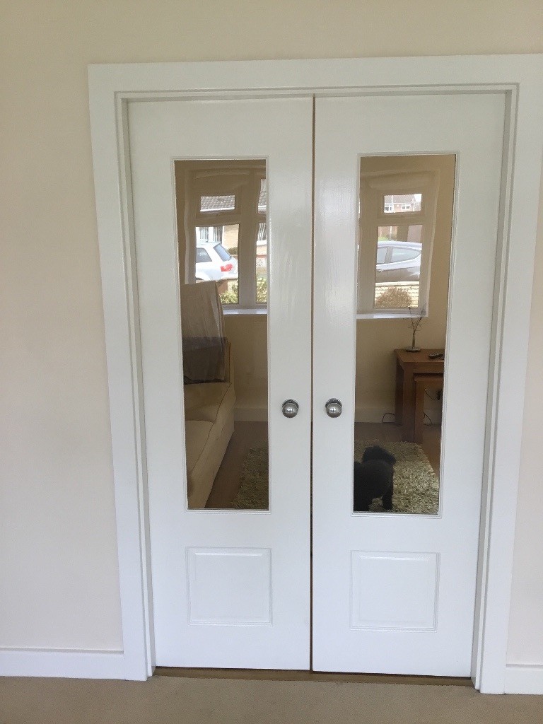 Internal White wooden French doors in Hull, East Yorkshire Gumtree