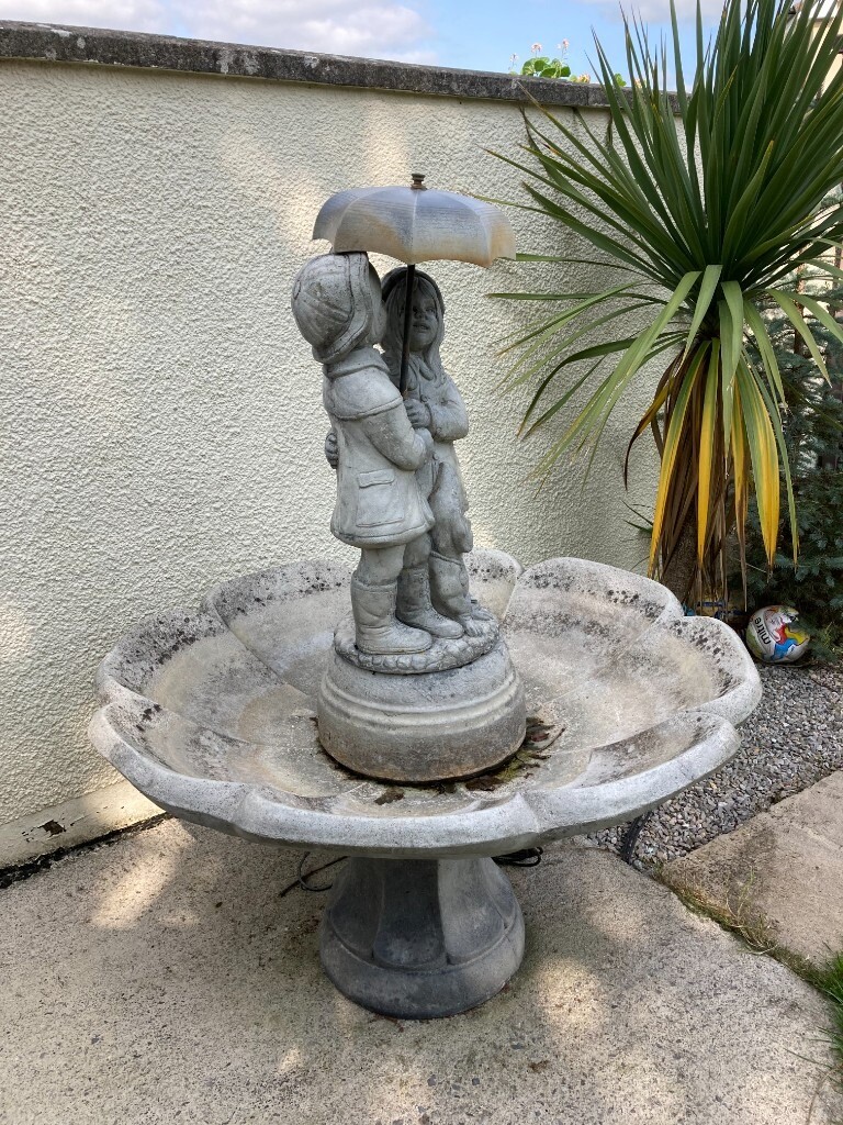 Large Rainfall Fountain By the original Henri Studio, Boy and Girl
