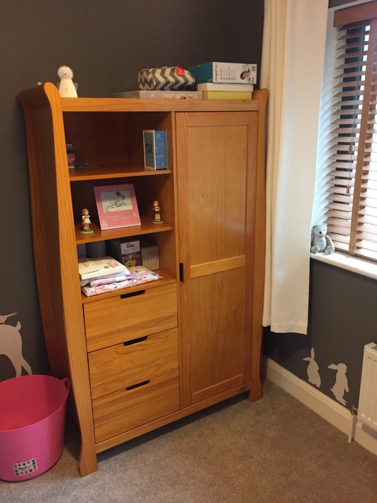 Obaby Stamford Country Pine Wardrobe 175 Changing Unit 100