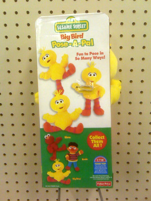 NEW - SESAME STREET  - BIG BIRD - POSE A PAL - FISHER PRICE - 6 MONTH +