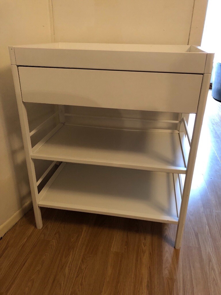 White baby changing unit in Caerphilly Gumtree