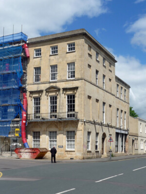 PHOTO  GIBSON HOUSE ST JAMES'S SQUARE CHELTENHAM A HANDSOME REMINDER OF PROBABLY