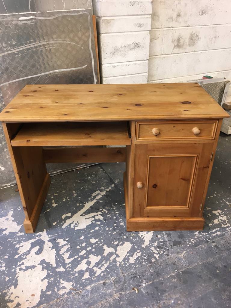 Solid pine computer desk in Sketty, Swansea Gumtree
