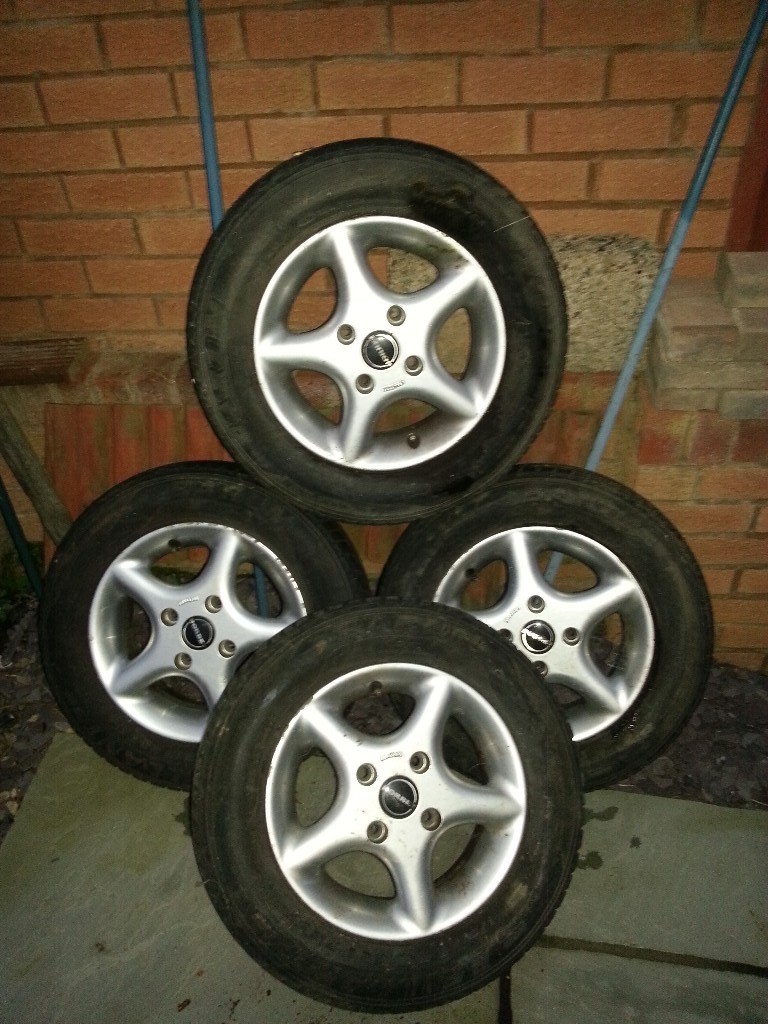 4 x 13" 4 Stud Alloy wheels & tyres in Bonnyrigg, Midlothian Gumtree