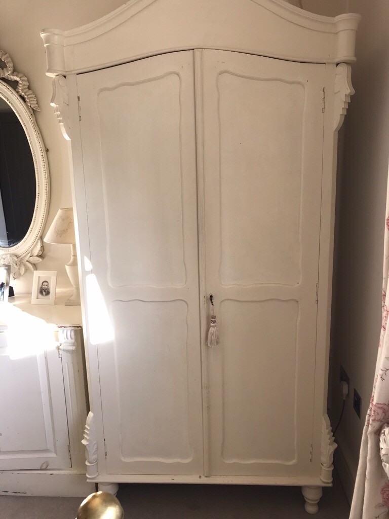 Cream Shabby Chic Style Wardrobe In York North Yorkshire