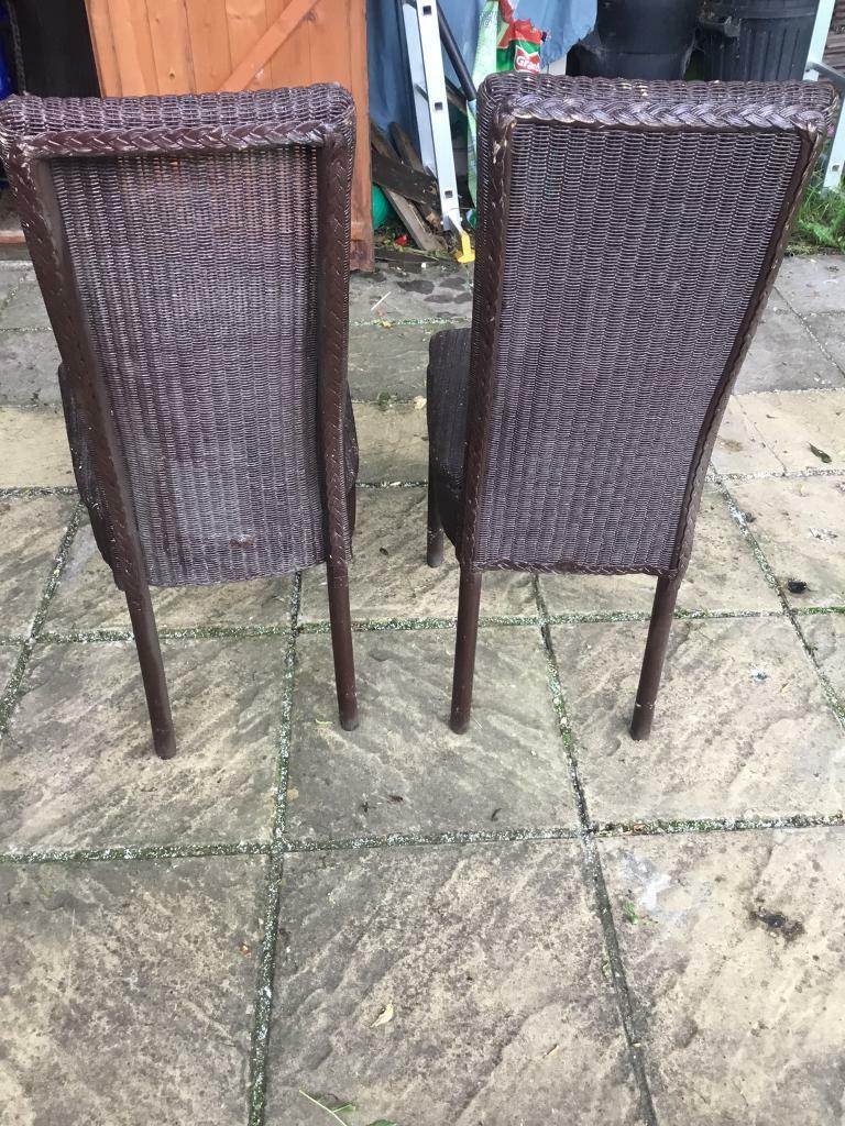 6 Lloyd Loom dining chairs SOLD sold sold SOLD in Spalding