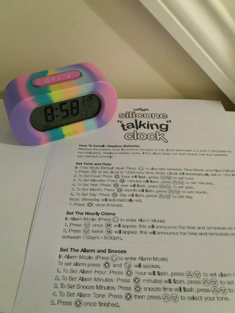 Smiggle talking alarm clock in Chichester, West Sussex Gumtree