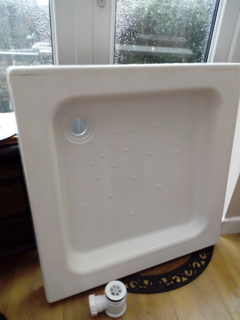White shower tray with waste trap in Oldham, Manchester Gumtree