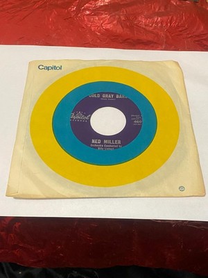 7'' 45 RPM NED MILLER COLD GRAY BARS CAPITOL RECORDS 4607 1961 NM/M