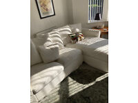 3 Seat sofa with chaise & 2x chairs