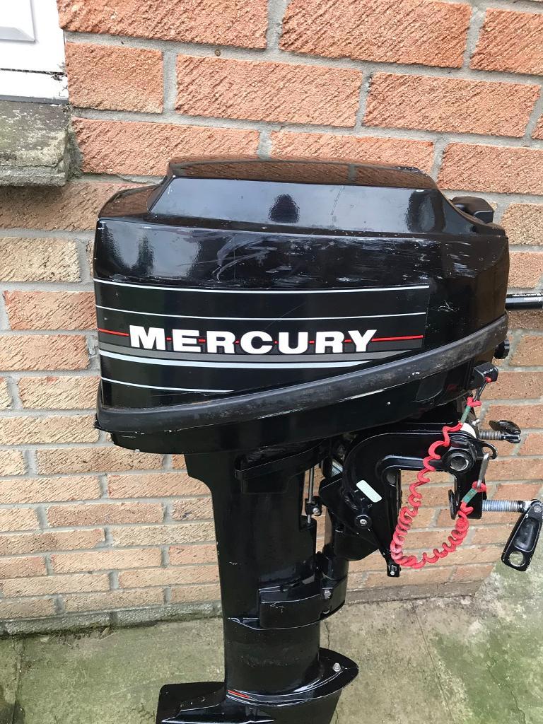 Mercury 6hp longshaft 2 stroke outboard boat engine in Clevedon
