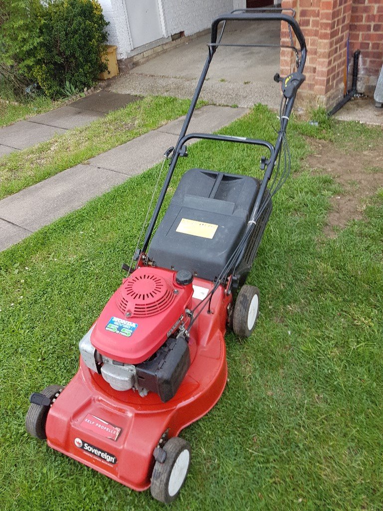 SOVEREIGN HONDA SELF PROPELLED PETROL LAWNMOWER LAWN MOWER in