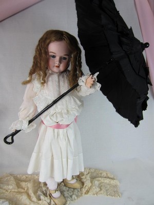 Folding Tilt Top Umbrella -1860 Paris - Civil War Era Antique Carriage Parasol