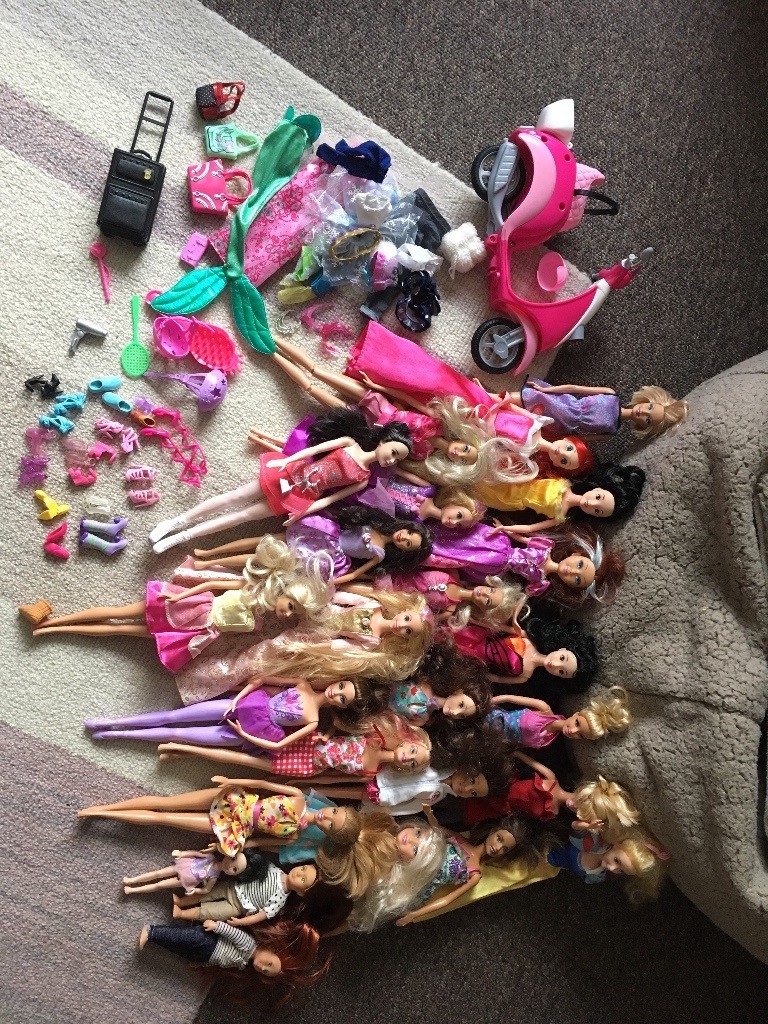 Barbie house, scooter and dolls in Poole, Dorset Gumtree