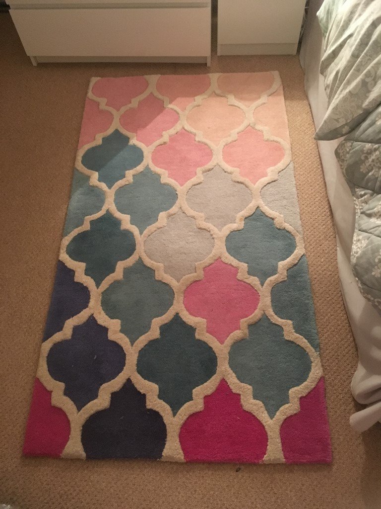 Pink and Blue Rug in Crewe, Cheshire Gumtree