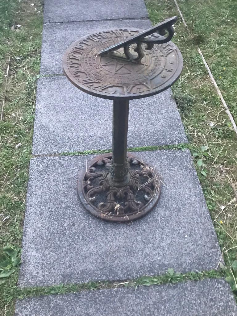 Vintage cast iron sun dial garden ornament in Fauldhouse, West Lothian Gumtree