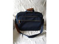 Bag M&S blue Laptop Hold-all luggage Cordura Fabric