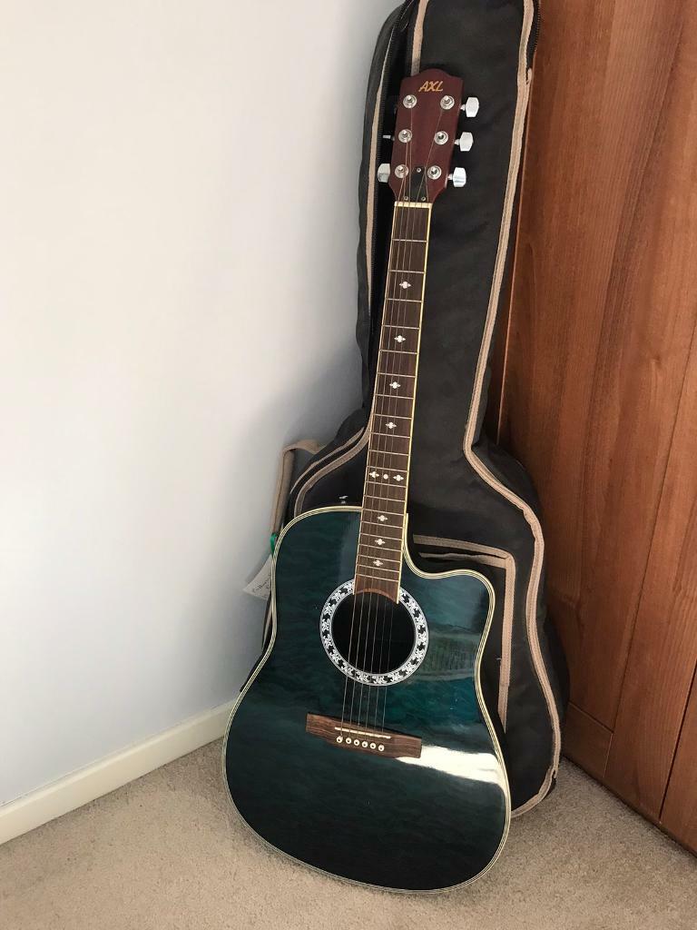 AXL electric acoustic guitar with case SOLD in Wollaton