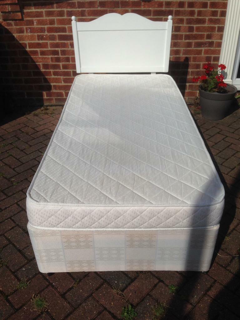 Single 3ft divan bed, mattress and headboard. | in Waterlooville ...