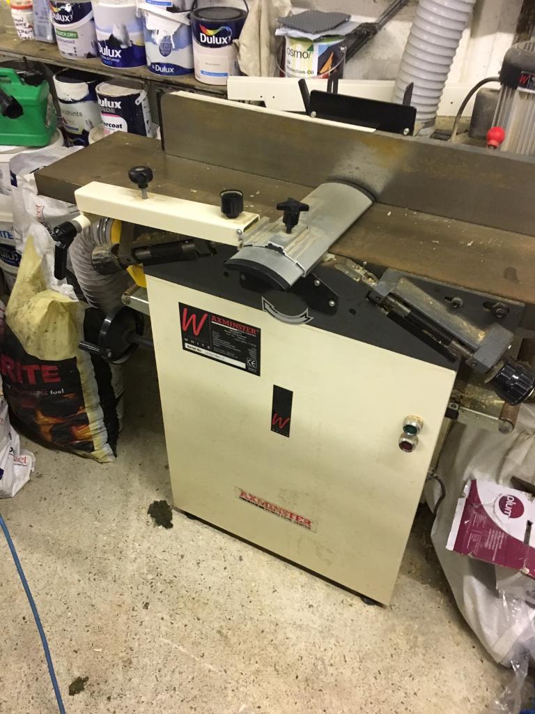 Axminster white 10" planer/thicknesser model in St Austell, Cornwall