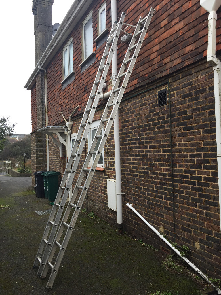 ABRU STARMASTER ALUMINIUM DOUBLE LADDERS WITH STAND OFF 826 METRES
