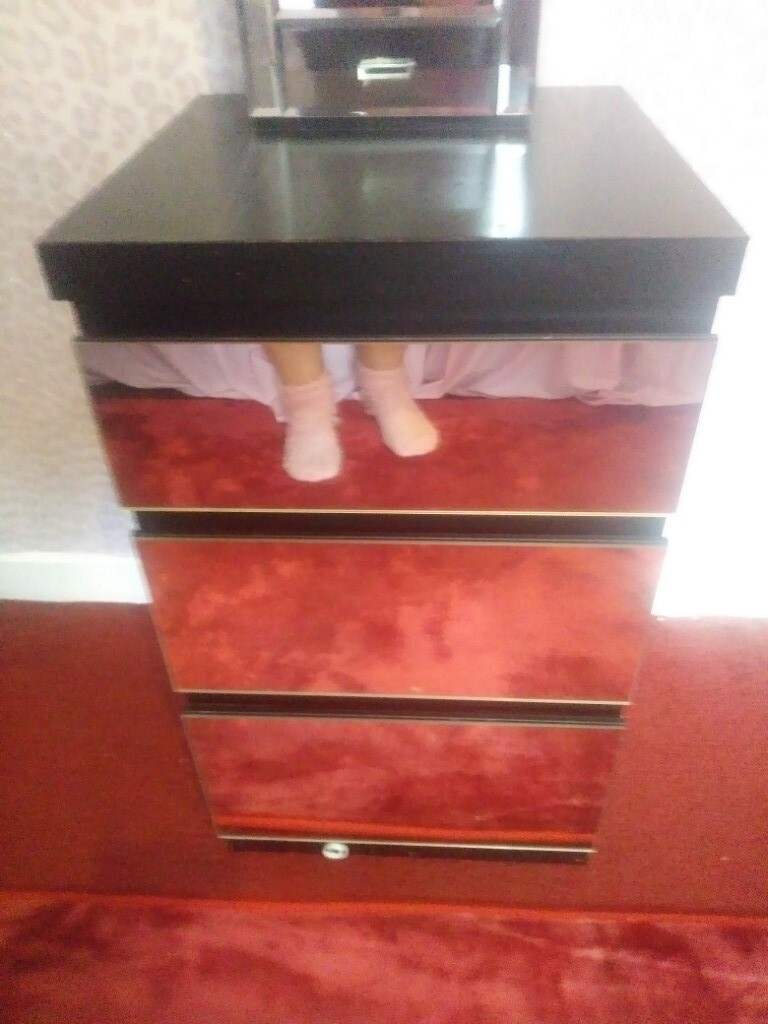Bedside Units With Glass Fronts X2 In Newport On Tay Fife Gumtree