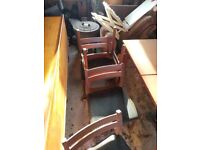 Dining table and 4 chairs 