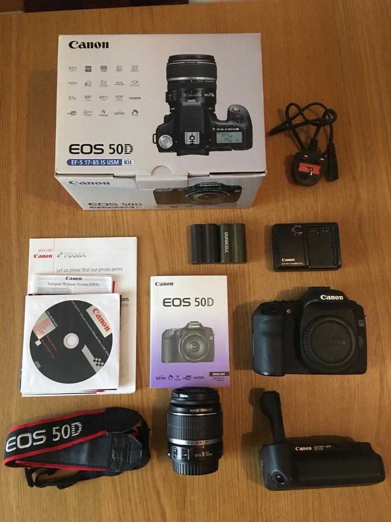 Canon EOS 50D + 1855mm Lens + Battery Grip in Portsmouth, Hampshire