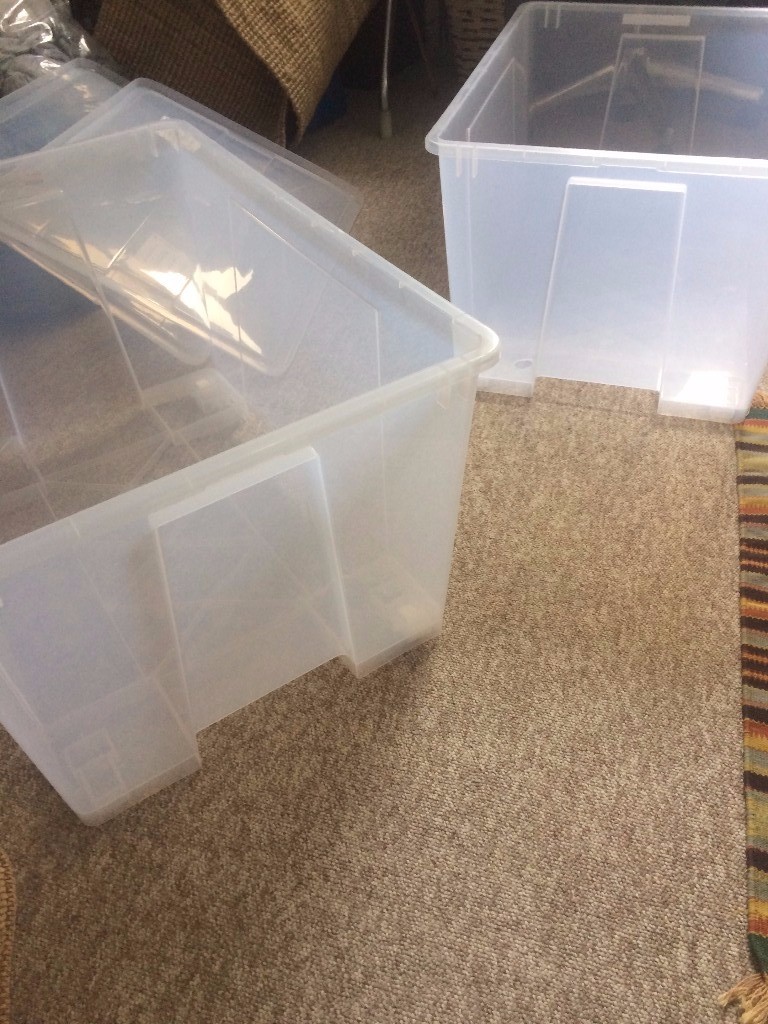 2 x IKEA Plastic Storage Box 130L SAMLA | in Surbiton, London | Gumtree