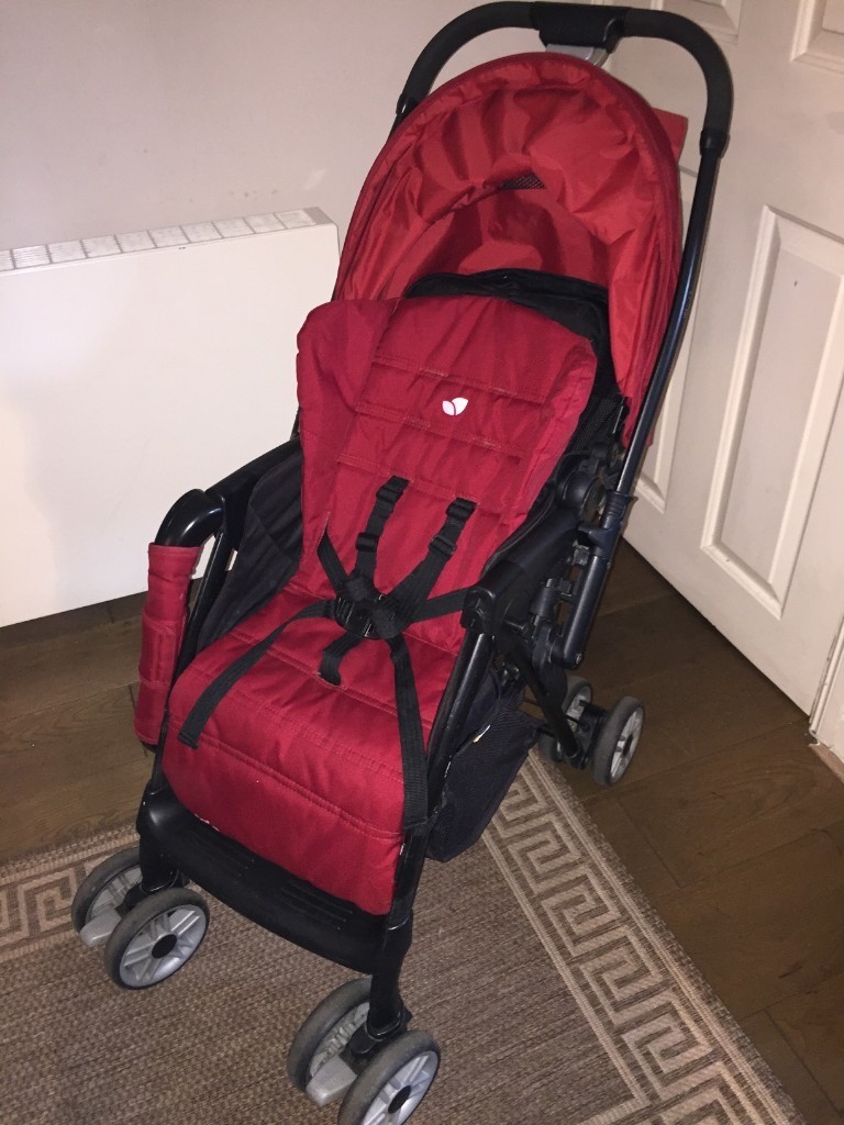 Joie Child Baby Kids Pushchair Buggy Stroller Pram Black Red in