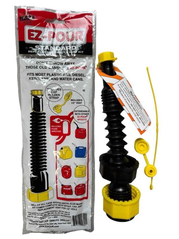 EZ-Pour Replacement Spout & Vent Kit For Plastic Gas, Diesel & Water Cans 10050