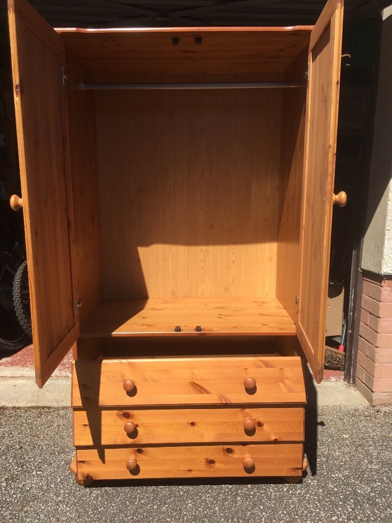 Pine Wardrobe Free Collection Only In Banchory Aberdeenshire