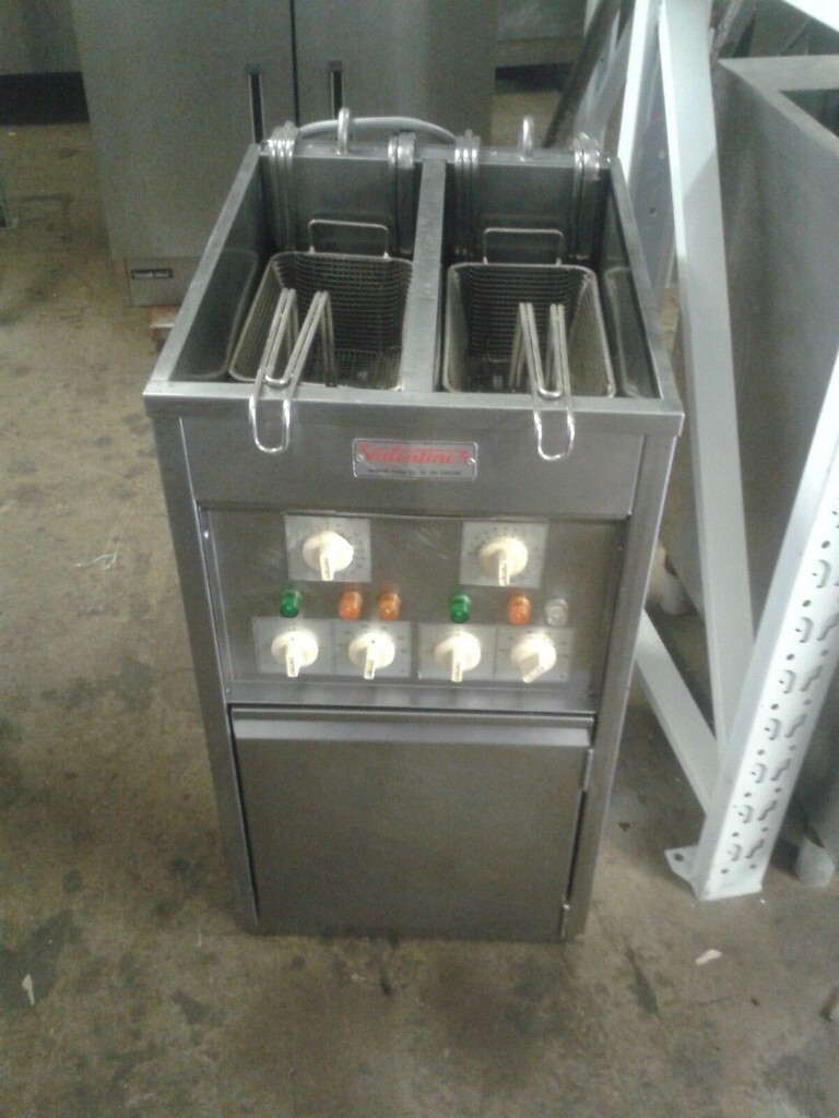 Valentine Electric Fryer Double Tank 2 Basket Chips Fryer Cafe Kebab